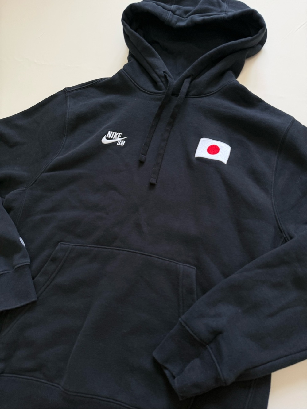 Nike SB Paris Olympics Japan Fleece Pullover Hoodie Black Kids Large FZ4100-010